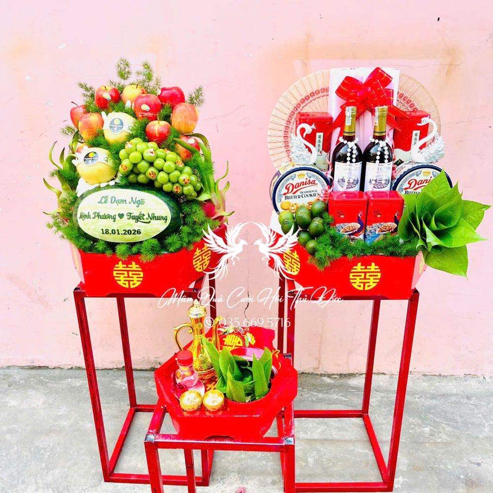 Set 02 mâm dạm ngõ đơn giản và đủ lễ (MQDN-20)