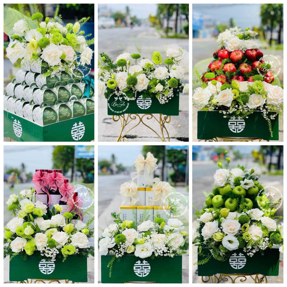 Set 06 mâm hiện đại tone xanh trắng (MQHĐ-11)