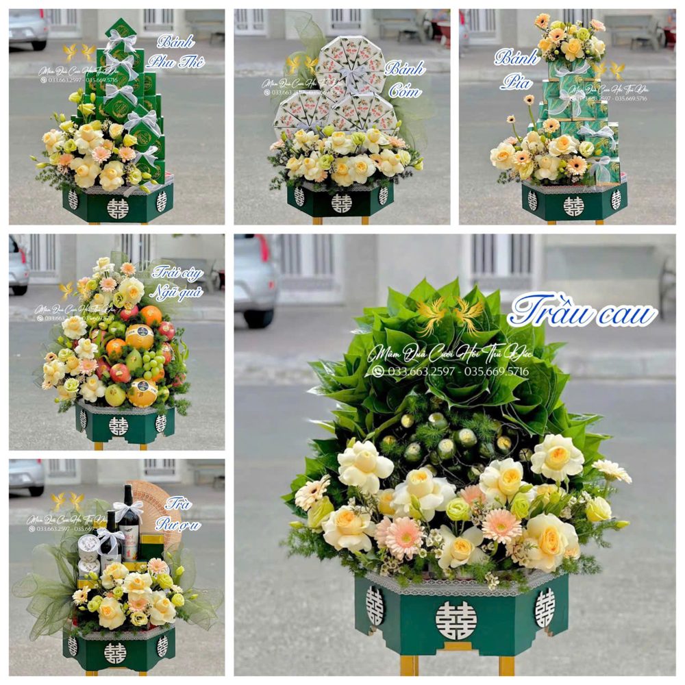 Set 06 mâm hiện đại tone vàng cam nhạt (MQHĐ-21)