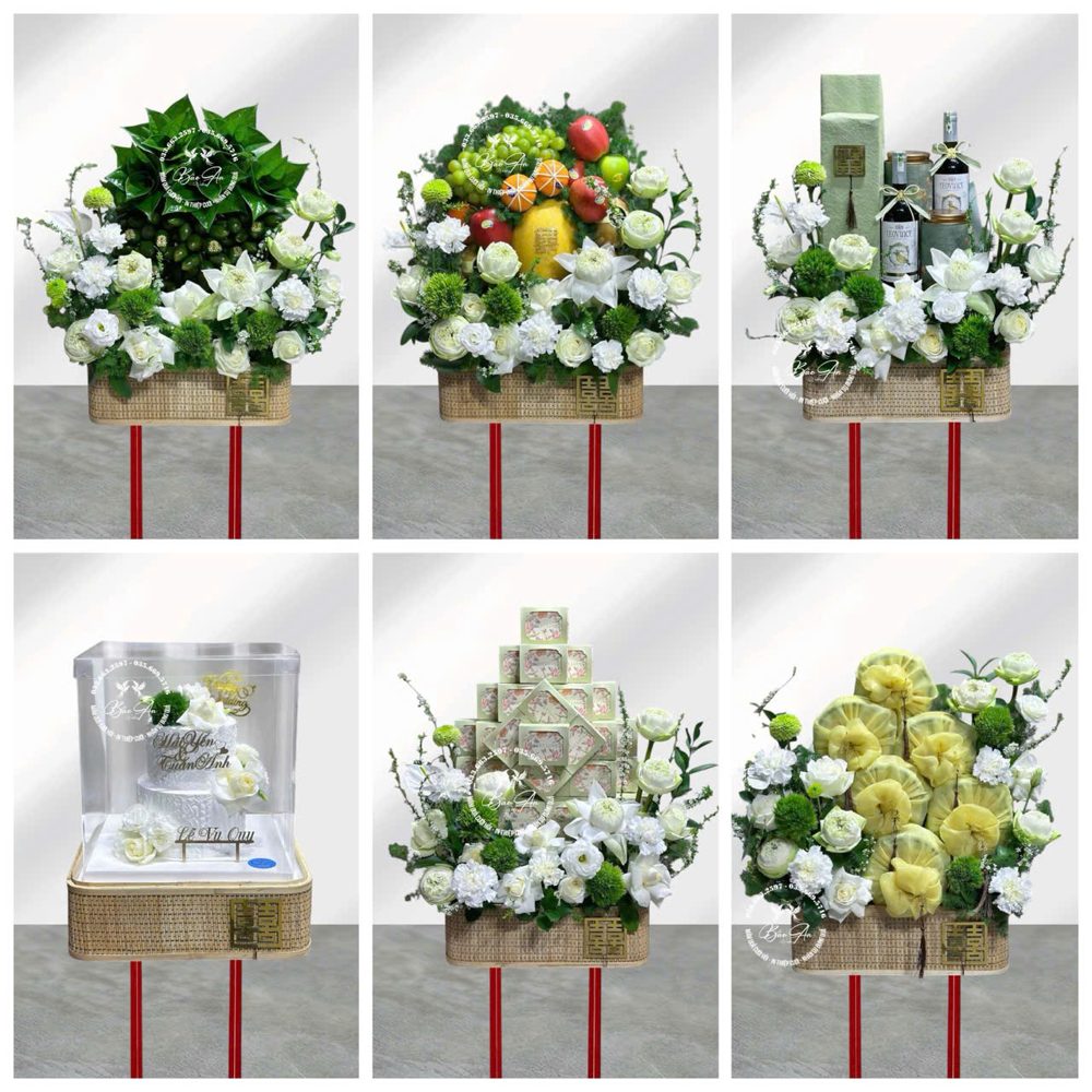 Set 06 mâm hiện đại tone trắng (MQHĐ-23)