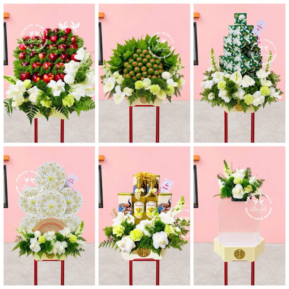 Set 06 mâm hiện đại tone xanh trắng (MQHĐ-30)