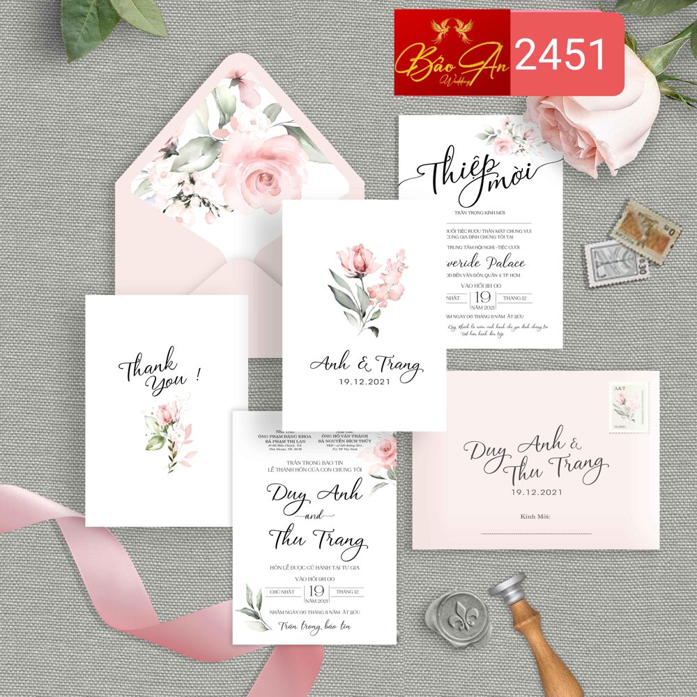Thiệp hoa lá